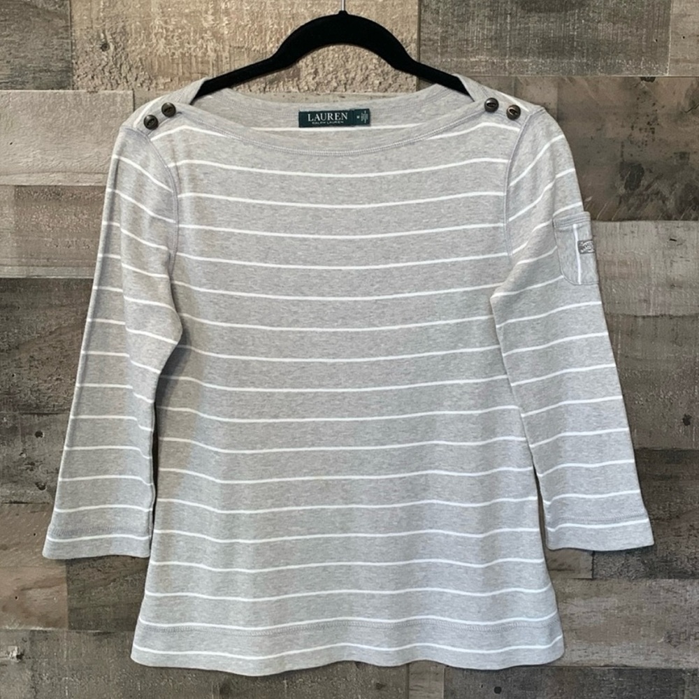 Lauren Ralph Lauren Striped Top - Picture 14 of 16